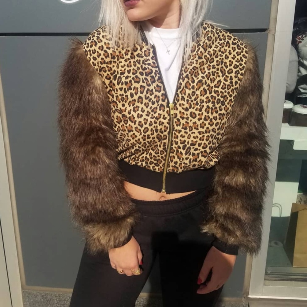 Fur Cropped Bomber